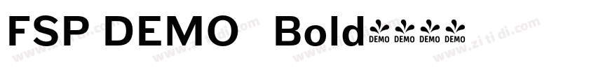 FSP DEMO   Bold字体转换